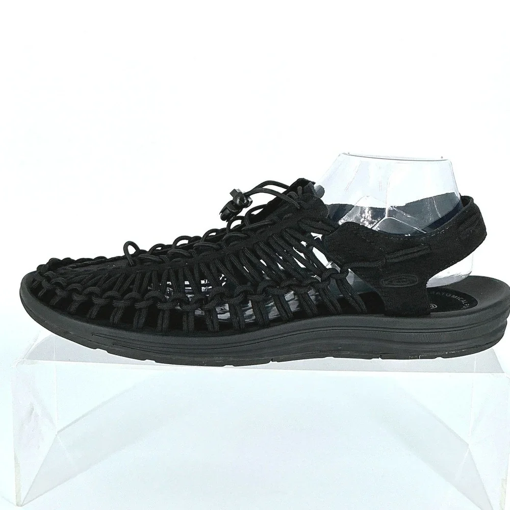 Keen Mens Size 13 Uneek Sandals Black Braided Cord‎ Hybrid Outdoor Shoes 1014097